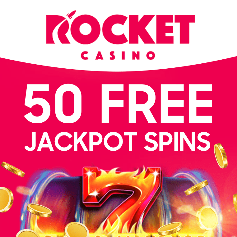 Casino Rocket EXEXLUSIVE 50 FREE CHIP SPINS Bonus 3